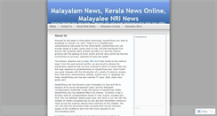 Desktop Screenshot of keralamalayalamnews.wordpress.com