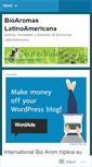 Mobile Screenshot of bioaromaslatinoamericana.wordpress.com