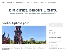 Tablet Screenshot of bigcitiesbrightlights.wordpress.com