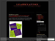 Tablet Screenshot of leahknapton.wordpress.com