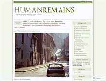Tablet Screenshot of humanremains.wordpress.com