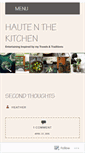 Mobile Screenshot of hautenthekitchen.wordpress.com