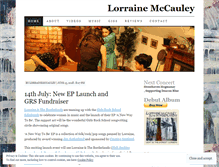 Tablet Screenshot of lorrainemccauley.wordpress.com