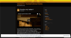 Desktop Screenshot of granitetransformations.wordpress.com