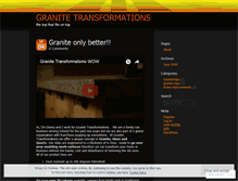 Tablet Screenshot of granitetransformations.wordpress.com