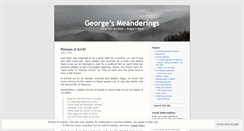 Desktop Screenshot of georgeruns.wordpress.com