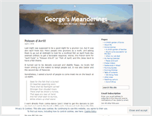 Tablet Screenshot of georgeruns.wordpress.com