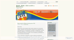 Desktop Screenshot of educacionipae.wordpress.com