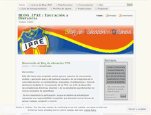 Tablet Screenshot of educacionipae.wordpress.com