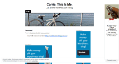 Desktop Screenshot of carrieferrier.wordpress.com