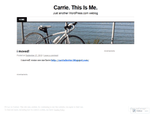 Tablet Screenshot of carrieferrier.wordpress.com