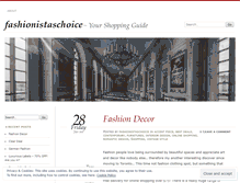 Tablet Screenshot of fashionistaschoice.wordpress.com