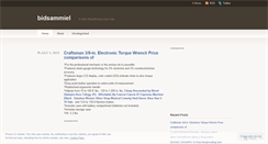 Desktop Screenshot of bidsammiel.wordpress.com