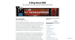 Desktop Screenshot of ablogabout2666.wordpress.com