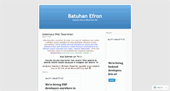 Desktop Screenshot of batuhanefron.wordpress.com