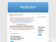 Tablet Screenshot of batuhanefron.wordpress.com