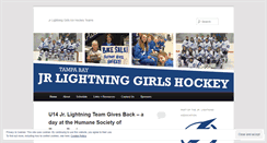 Desktop Screenshot of jrlightninggirlshockey.wordpress.com