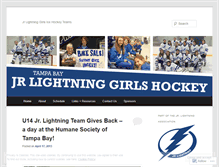 Tablet Screenshot of jrlightninggirlshockey.wordpress.com