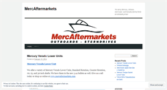 Desktop Screenshot of mercaftermarkets.wordpress.com