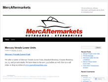 Tablet Screenshot of mercaftermarkets.wordpress.com