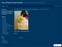 Tablet Screenshot of amyandwaynerevieweverything.wordpress.com