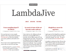 Tablet Screenshot of lambdajive.wordpress.com