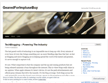 Tablet Screenshot of gearedforimpulsebuy.wordpress.com