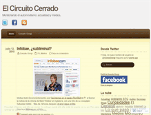 Tablet Screenshot of elcircuitocerrado.wordpress.com