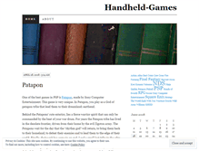 Tablet Screenshot of handheldgames.wordpress.com