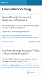 Mobile Screenshot of linuxnetwork.wordpress.com