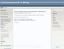 Tablet Screenshot of linuxnetwork.wordpress.com