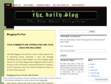 Tablet Screenshot of freemanblogs.wordpress.com