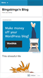 Mobile Screenshot of bingabinga.wordpress.com