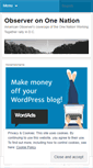 Mobile Screenshot of observerononenation.wordpress.com