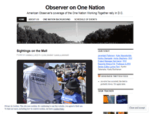 Tablet Screenshot of observerononenation.wordpress.com