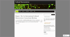 Desktop Screenshot of culturalneuroscience.wordpress.com