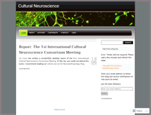 Tablet Screenshot of culturalneuroscience.wordpress.com