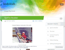 Tablet Screenshot of kodokids.wordpress.com