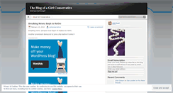 Desktop Screenshot of girlconservative.wordpress.com