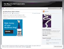 Tablet Screenshot of girlconservative.wordpress.com
