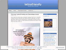 Tablet Screenshot of latinofriendly.wordpress.com