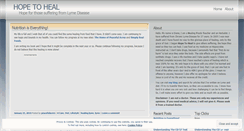 Desktop Screenshot of heallyme.wordpress.com