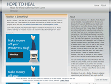 Tablet Screenshot of heallyme.wordpress.com