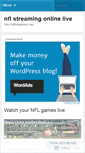 Mobile Screenshot of nfllivegames.wordpress.com