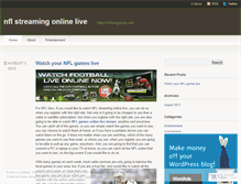 Tablet Screenshot of nfllivegames.wordpress.com