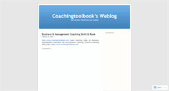 Desktop Screenshot of coachingtoolbook.wordpress.com