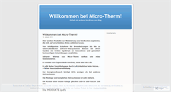 Desktop Screenshot of microthermi.wordpress.com