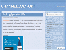 Tablet Screenshot of channelcomfort.wordpress.com