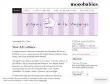 Tablet Screenshot of mocobabies.wordpress.com