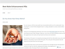 Tablet Screenshot of bestmaleenhancementpillss.wordpress.com